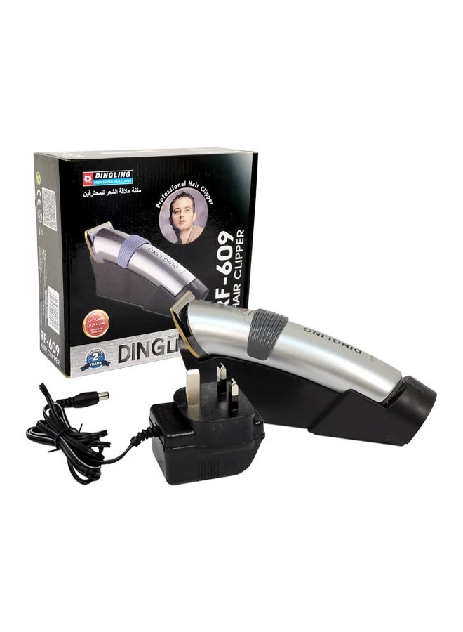 DINGLING RF-609 Professional Hair Clipper Beard Trimmer Rechargeable Cordless Grooming Machine with Adjustable Blade 0.5-2.5mm Clip On Comb Charging Stand Indicator Cleaning Brush Lubricating Oil Home Salon Use Men Electric Shaver Precision Cut - Image 1